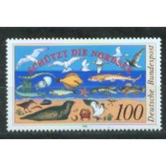 Alemania Federal - 1286 - GERMANY 1990 Preservación del mar del Norte Lujo Alemania Federal - 1286 - GERMANY 1990 Preservación del mar del Norte Lujo