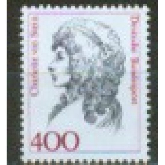 Alemania Federal - 1414 - GERMANY 1992 Serie actual-Charlotte von Stein-Lujo Alemania Federal - 1414 - GERMANY 1992 Serie actual-Charlotte von Stein-Lujo