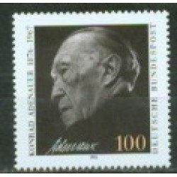 Alemania Federal - 1428 - GERMANY 1992 25º Aniv. muerte del canciller Konrad Adenauer Lujo Alemania Federal - 1428 - GERMANY 1992 25º Aniv. muerte del canciller Konrad Adenauer Lujo