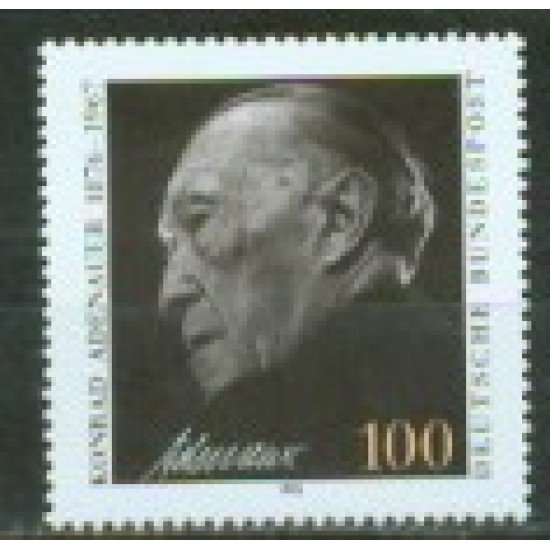 Alemania Federal - 1428 - GERMANY 1992 25º Aniv. muerte del canciller Konrad Adenauer Lujo Alemania Federal - 1428 - GERMANY 1992 25º Aniv. muerte del canciller Konrad Adenauer Lujo