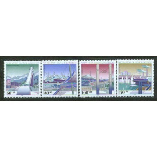 Alemania Federal - 1482/85 - GERMANY 1993 Sorteo por el deporte-Equipamientos olímpicos-Lujo Alemania Federal - 1482/85 - GERMANY 1993 Sorteo por el deporte-Equipamientos olímpicos-Lujo