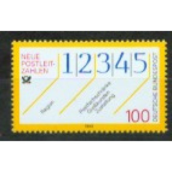 Alemania Federal - 1491 - GERMANY 1993 Nuevos códigos postales Lujo Alemania Federal - 1491 - GERMANY 1993 Nuevos códigos postales Lujo