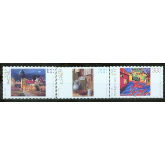 Alemania Federal - 1606/08 - GERMANY 1995 Pintura alemana del S XX Lujo Alemania Federal - 1606/08 - GERMANY 1995 Pintura alemana del S XX Lujo