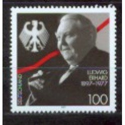 Alemania Federal - 1736 - GERMANY 1997 Cent. de Ludwig Erhard Lujo Alemania Federal - 1736 - GERMANY 1997 Cent. de Ludwig Erhard Lujo