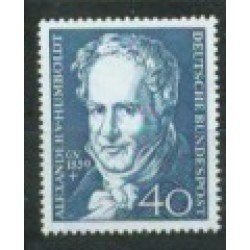 Alemania Federal - 180 - GERMANY 1959 Cent. de la muerte de Alexander von Humbold Lujo t Alemania Federal - 180 - GERMANY 1959 Cent. de la muerte de Alexander von Humbold Lujo t