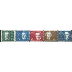 Alemania Federal - 188/92 - GERMANY 1959 Aniv. de la Beethoven-Halle (músicos) (fijasellos) Alemania Federal - 188/92 - GERMANY 1959 Aniv. de la Beethoven-Halle (músicos) (fijasellos)
