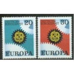 Alemania Federal - 398/99 - GERMANY 1967 Europa Lujo Alemania Federal - 398/99 - GERMANY 1967 Europa Lujo