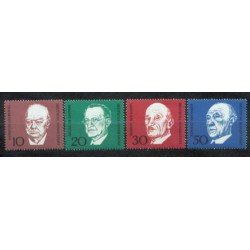 Alemania Federal - 419/22 - GERMANY 1968 Aniv. muerte canciller Konrad Adenauer Lujo Alemania Federal - 419/22 - GERMANY 1968 Aniv. muerte canciller Konrad Adenauer Lujo