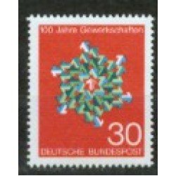 Alemania Federal - 434 - GERMANY 1968 Centenario de los sindicatos alemanes Lujo Alemania Federal - 434 - GERMANY 1968 Centenario de los sindicatos alemanes Lujo