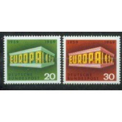Alemania Federal - 446/47 - GERMANY 1969 Europa- Aniv. de correo y telecomunicaciones Lujo Alemania Federal - 446/47 - GERMANY 1969 Europa- Aniv. de correo y telecomunicaciones Lujo