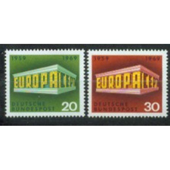 Alemania Federal - 446/47 - GERMANY 1969 Europa- Aniv. de correo y telecomunicaciones Lujo Alemania Federal - 446/47 - GERMANY 1969 Europa- Aniv. de correo y telecomunicaciones Lujo