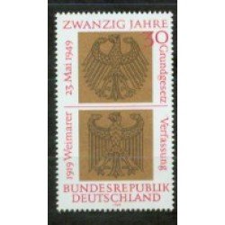 Alemania Federal - 448 - GERMANY 1969 20º Aniv. de la República Federal Lujo Alemania Federal - 448 - GERMANY 1969 20º Aniv. de la República Federal Lujo