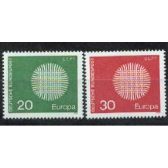 Alemania Federal - 483/84 - GERMANY 1970 Europa Lujo Alemania Federal - 483/84 - GERMANY 1970 Europa Lujo
