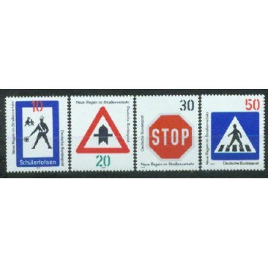 Alemania Federal - 528/31 - GERMANY 1971 Nuevo reglaento vial Lujo Alemania Federal - 528/31 - GERMANY 1971 Nuevo reglaento vial Lujo