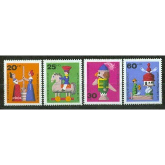 Alemania Federal - 551/54 - GERMANY 1971 Sorteo de beneficencia-Juguetes-Lujo Alemania Federal - 551/54 - GERMANY 1971 Sorteo de beneficencia-Juguetes-Lujo