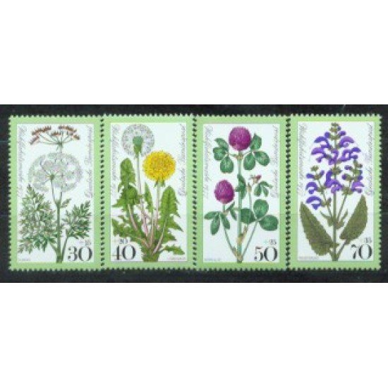 Alemania Federal - 796/99 - GERMANY 1977 Sorteo beneficencia-Flores, sujetos diversos-Lujo