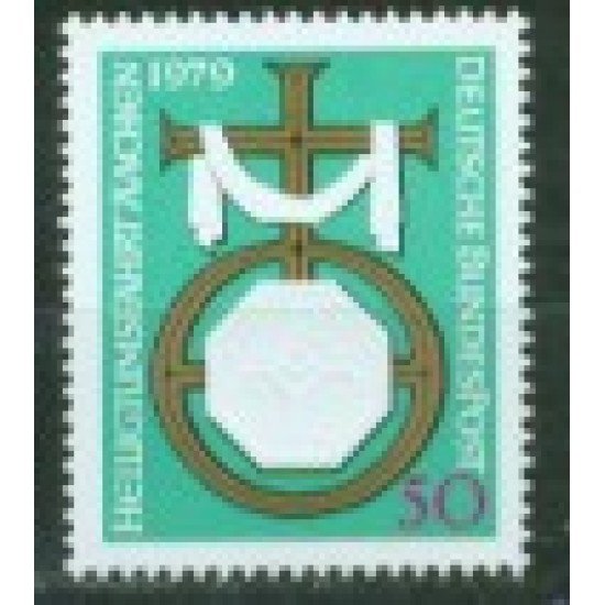 Alemania Federal - 863 - GERMANY 1979 Peregrinaje a la tumba de Carlomagno Lujo Alemania Federal - 863 - GERMANY 1979 Peregrinaje a la tumba de Carlomagno Lujo