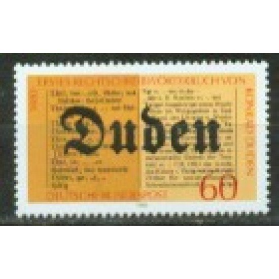 Alemania Federal - 885 - GERMANY 1980 150º Aniv. del primer diccionario de Duden Lujo Alemania Federal - 885 - GERMANY 1980 150º Aniv. del primer diccionario de Duden Lujo