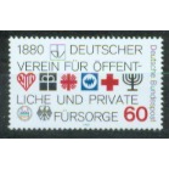 Alemania Federal - 887 - GERMANY 1980 100º Aniv. Unión de asistencias públicas y privadas Lujo Alemania Federal - 887 - GERMANY 1980 100º Aniv. Unión de asistencias públicas y privadas Lujo