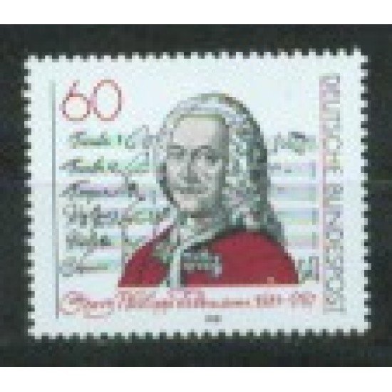 Alemania Federal - 917 - GERMANY 1981 300 Aniv. de Georg Philipp Teleman Lujo Alemania Federal - 917 - GERMANY 1981 300 Aniv. de Georg Philipp Teleman Lujo