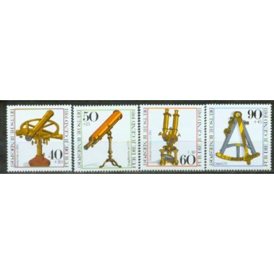 Alemania Federal - 922/25 - GERMANY 1981 Sorteo por la juventud-Instrumentos de óptica-Lujo Alemania Federal - 922/25 - GERMANY 1981 Sorteo por la juventud-Instrumentos de óptica-Lujo