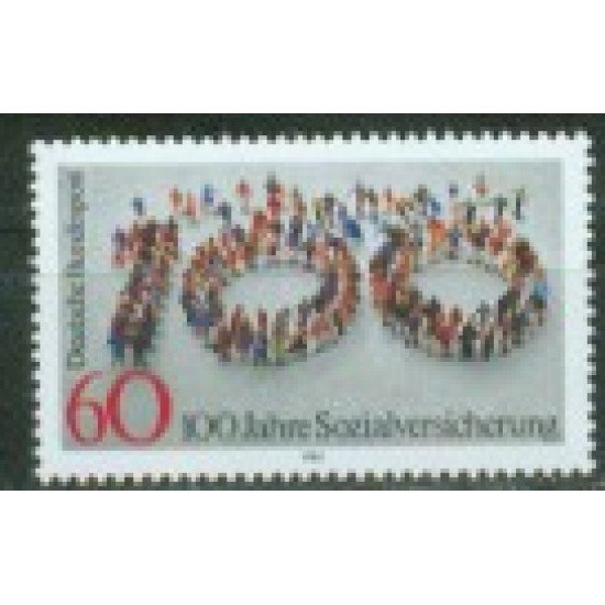 Alemania Federal - 949 - GERMANY 150º Aniv. de los seguros sociales Lujo Alemania Federal - 949 - GERMANY 150º Aniv. de los seguros sociales Lujo
