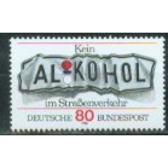 Alemania Federal - 977 - GERMANY 1982 Campaña contra el alcoholismo al volante Lujo Alemania Federal - 977 - GERMANY 1982 Campaña contra el alcoholismo al volante Lujo