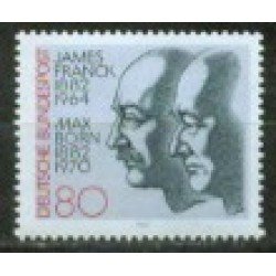 Alemania Federal - 979 - GERMANY 1982 100 Aniv. de los Nobel Max Born y James Franck Lujo Alemania Federal - 979 - GERMANY 1982 100 Aniv. de los Nobel Max Born y James Franck Lujo