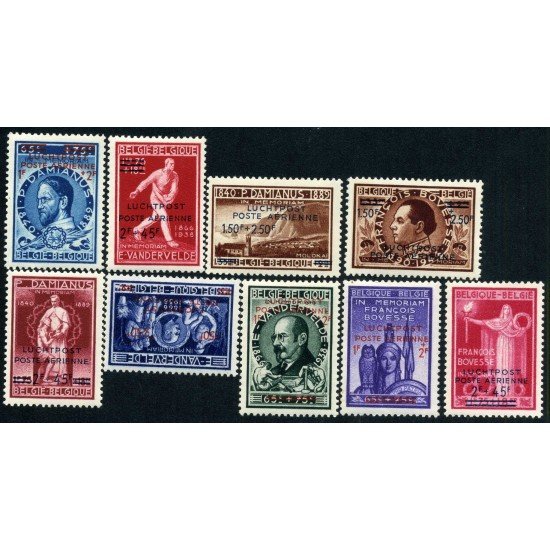 Bélgica 15/23 -A 1947 Sellos de 1946 MNH