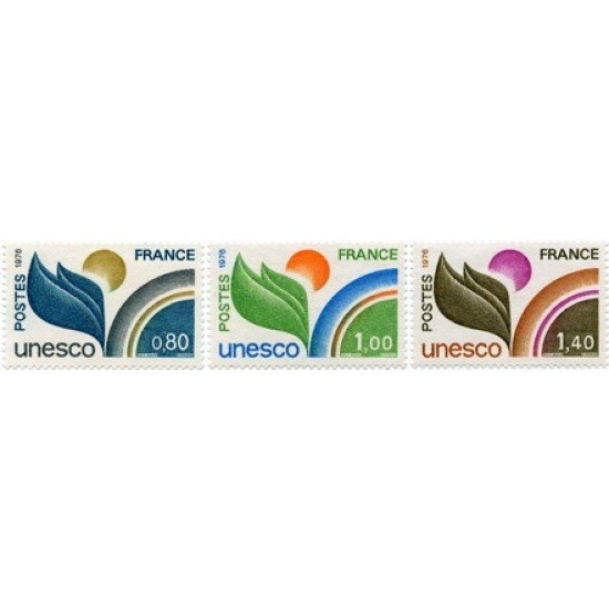 France Francia Servicios 50/52 1976 UNESCO Símbolo Lujo