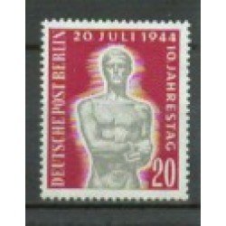 Alemania Berlín - 106 - 1954 DEUTSCHE 10 Aniv. del salvamento del 20 de julio Lujo Alemania Berlín - 106 - 1954 DEUTSCHE 10 Aniv. del salvamento del 20 de julio Lujo
