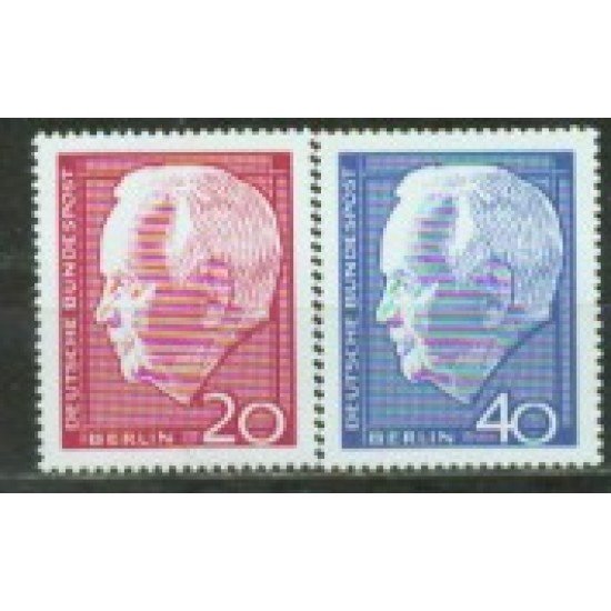  Alemania Berlín - 211/12 - 1964 DEUTSCHE  Presidente Lübke Lujo