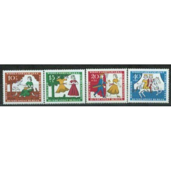  Alemania Berlín - 242/45 - 1965 DEUTSCHE Sorteo de beneficencia Lujo