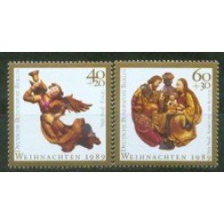 REL/S Alemania Berlín Germany  Nº 819/20  1989   Navidad Lujo