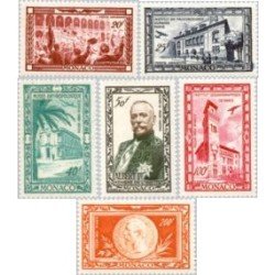 Monaco A 36/41 1949 Cent.de Alberto I MNH