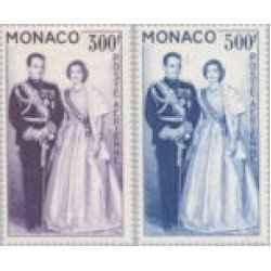 Monaco A 71/72 1959 Pareja Principesca MNH