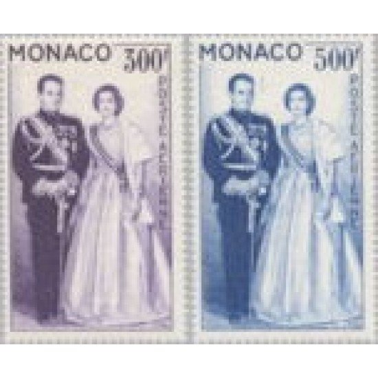 Monaco A 71/72 1959 Pareja Principesca MNH
