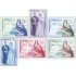 Monaco A 73/78 1960 - 1961 Sta. Devota Príncipes MNH