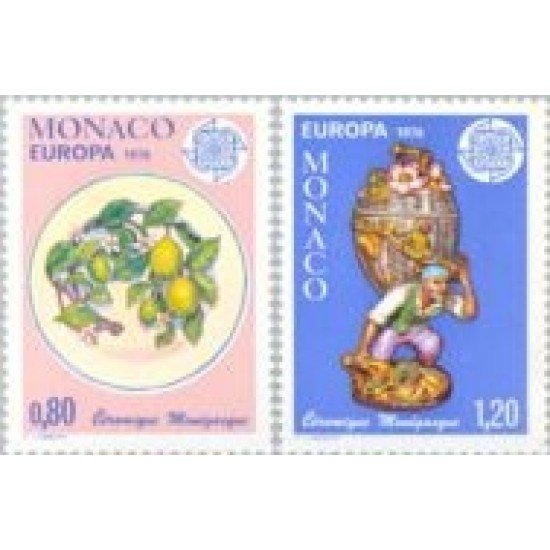 Monaco - 1062/63 - 1976 Europa-cerámicas-Lujo Monaco - 1062/63 - 1976 Europa-cerámicas-Lujo