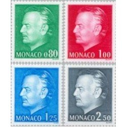 Monaco - 1079/82 - 1977 Serie -efigie del príncipe Rainiero-Lujo