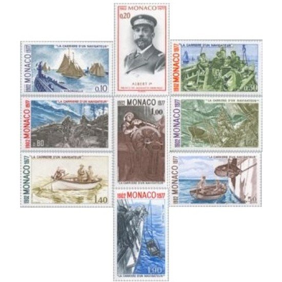 BA2/S Monaco Nº 1084/92  1977 75º aniv. de la edición de la carrera de un navegador-Alberto I-Lujo