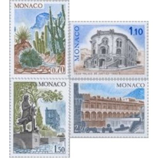 Monaco - 1214/17 - 1980 Stios y monumentos Lujo Monaco - 1214/17 - 1980 Stios y monumentos Lujo