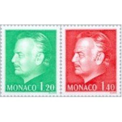 Monaco - 1233/34 - 1980 Serie-efigie de Rainiero III-Lujo