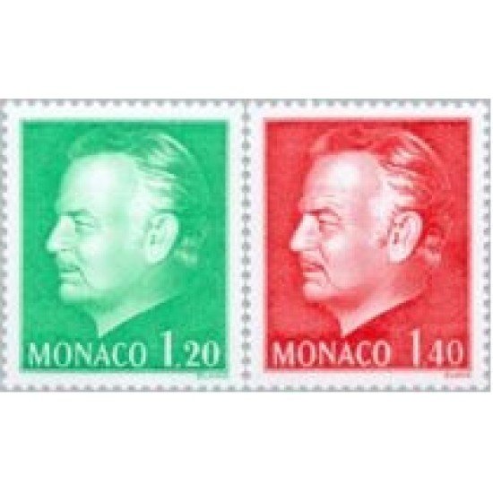 Monaco - 1233/34 - 1980 Serie-efigie de Rainiero III-Lujo