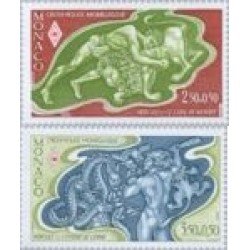 Monaco - 1288/89 - 1981 Cruz Roja monegasca-los doce trabajos de Hércules-Lujo