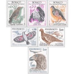 Monaco - 1316/21 - 1982 Fauna-aves del parque nacional de Mercantour Lujo