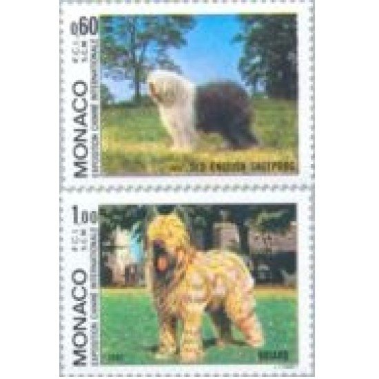 Monaco - 1329/30 - 1982 Exp. canina inter.-bobtail-Lujo Monaco - 1329/30 - 1982 Exp. canina inter.-bobtail-Lujo