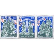Monaco - 1352/54 - 1982 Navidad-escenas de la natividad-Lujo
