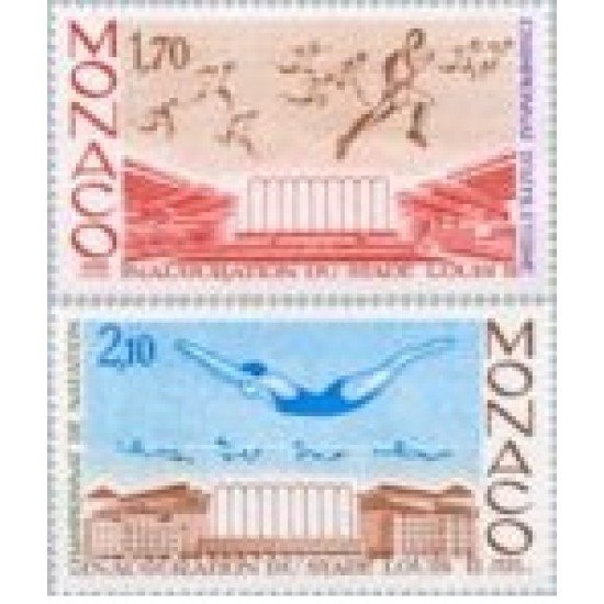 Monaco - 1475/76 - 1985 Campeonatos de atletismo y natación-nuevo estadio Luis II-Lujo