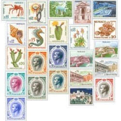 FAU3 Monaco Nº 537A/50A 1960-65 Príncipe Rainiero II-fauna, flora y vistas-Lujo FAU3 Monaco Nº 537A/50A 1960-65 Príncipe Rainiero II-fauna, flora y vistas-Lujo